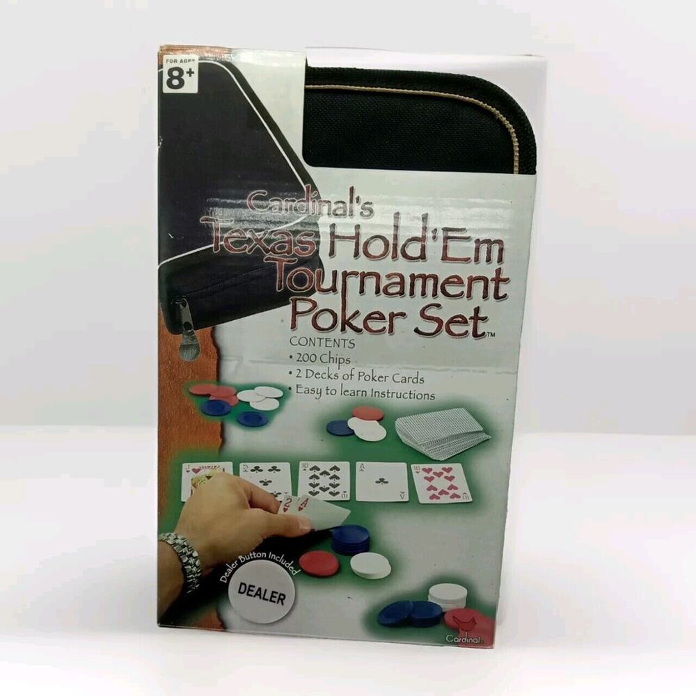 Cardinal's Texas Hold 'Em Tournament Poker Set w/ Travel‎ Case
